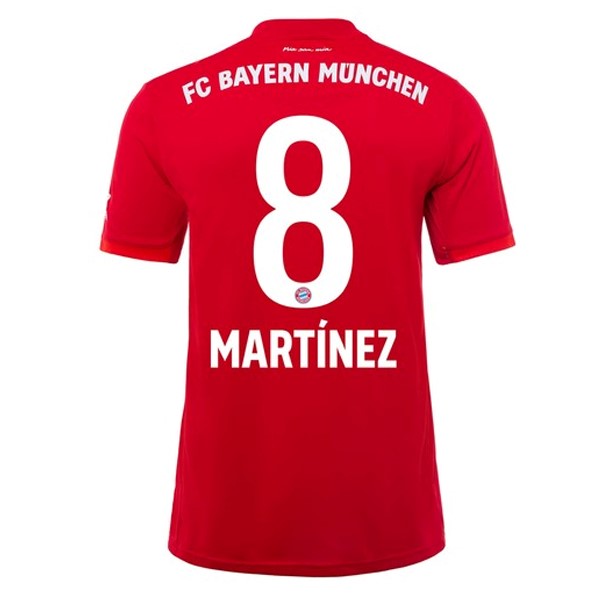 Camiseta Bayern Munich NO.8 Martinez 1ª 2019-2020 Rojo